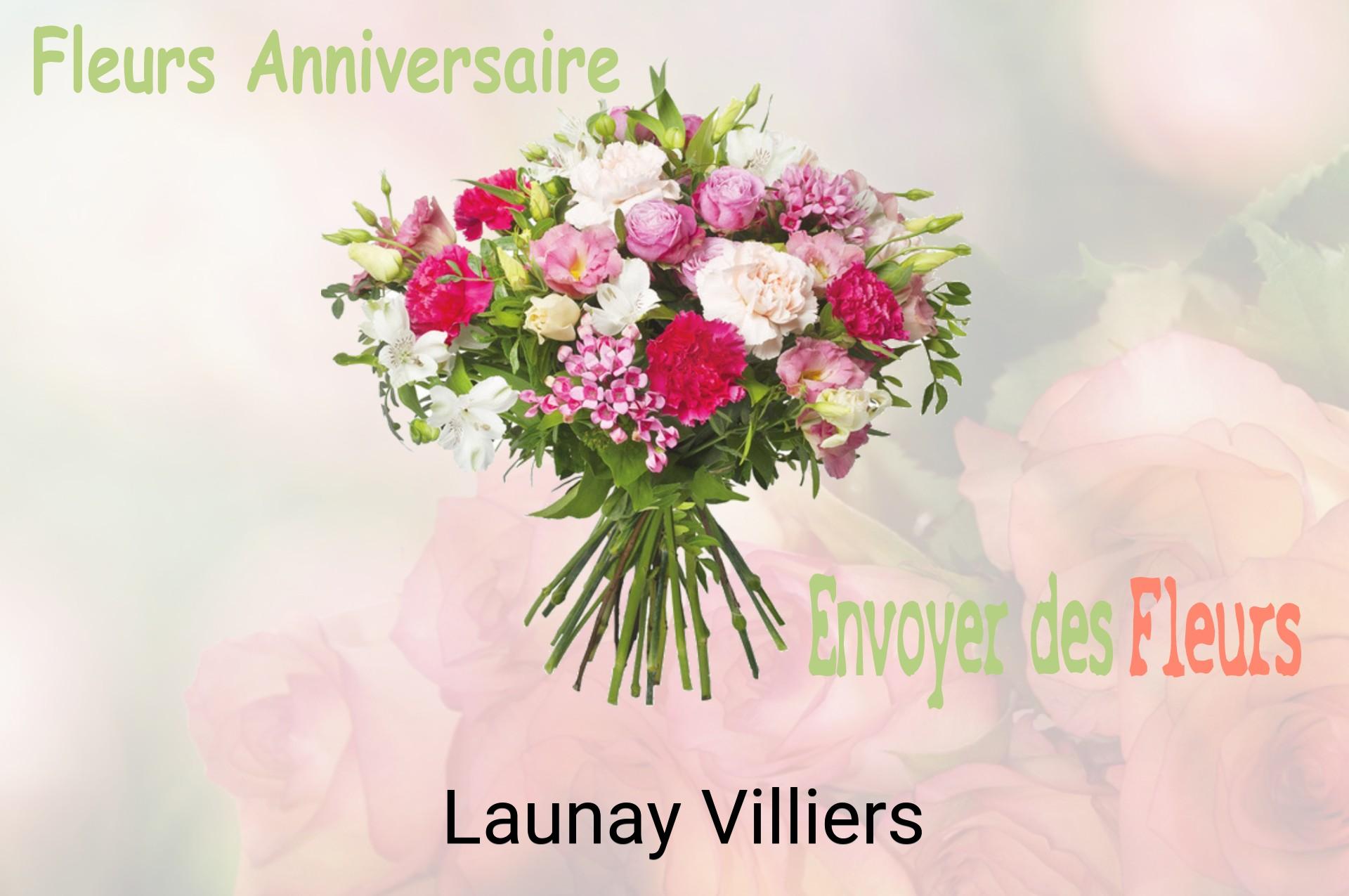 Bouquet de fleurs d’anniversaire livré à Launay-Villiers