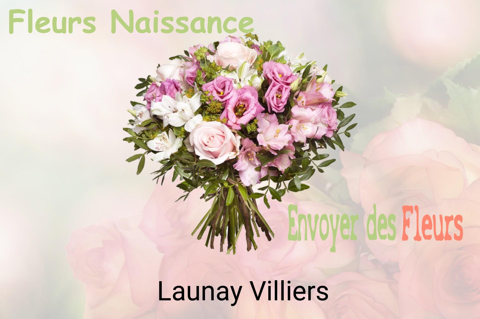 Bouquet de fleurs de naissance livré à Launay-Villiers